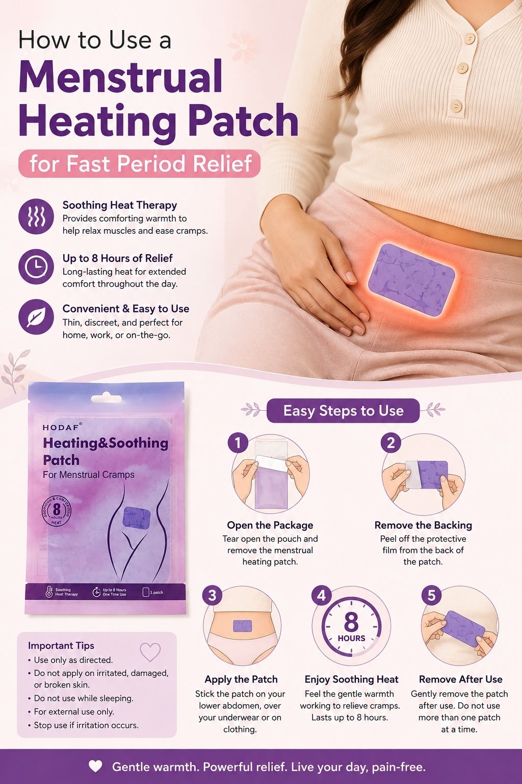 How to Use a Menstrual Heating Patch for Fast Period Relief