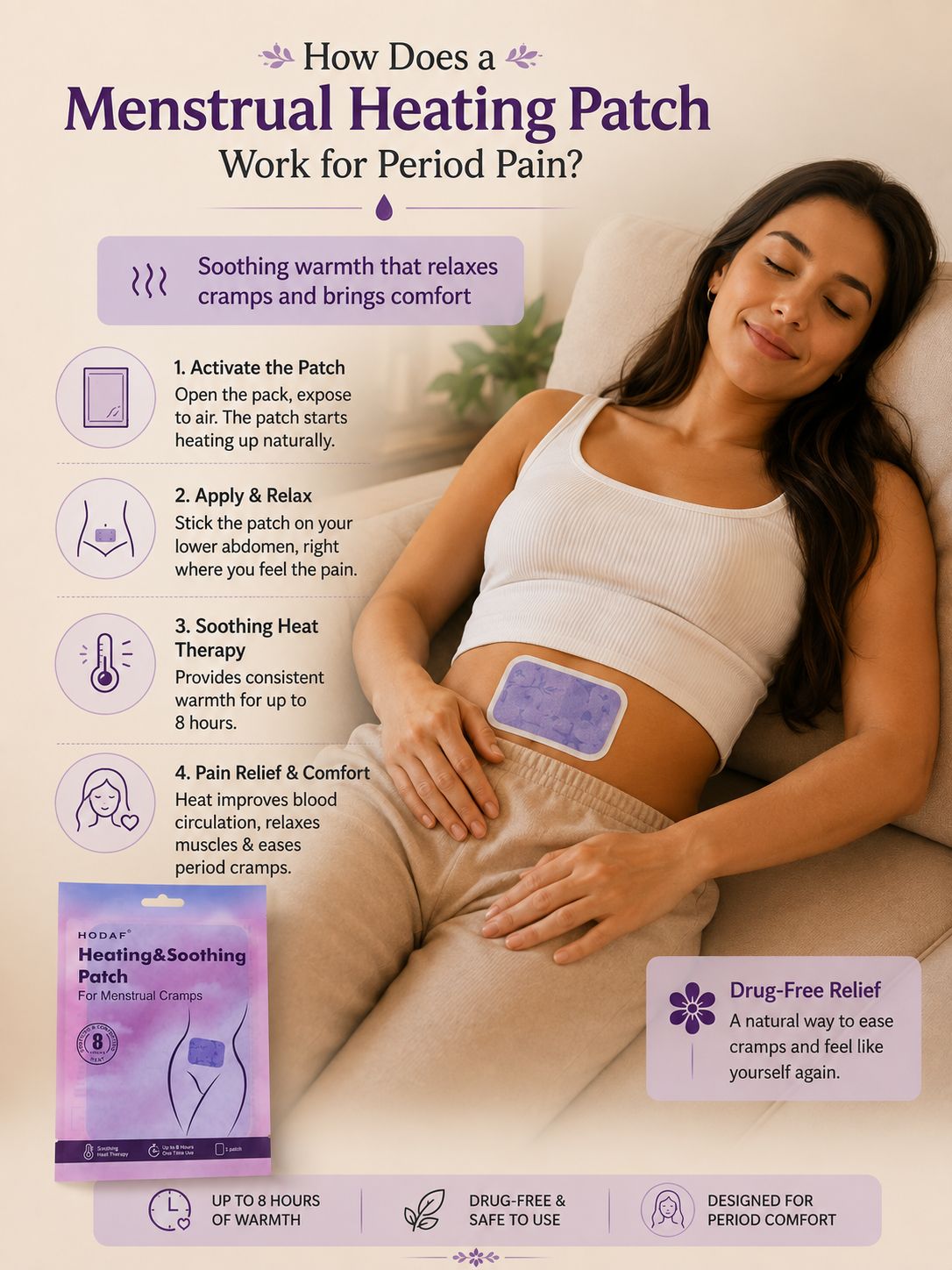 How Does a Menstrual Heating Patch Work for Period Pain?