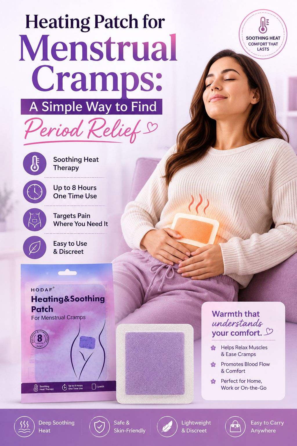 Heating Patch for Menstrual Cramps: A Simple Way to Find Period Relief